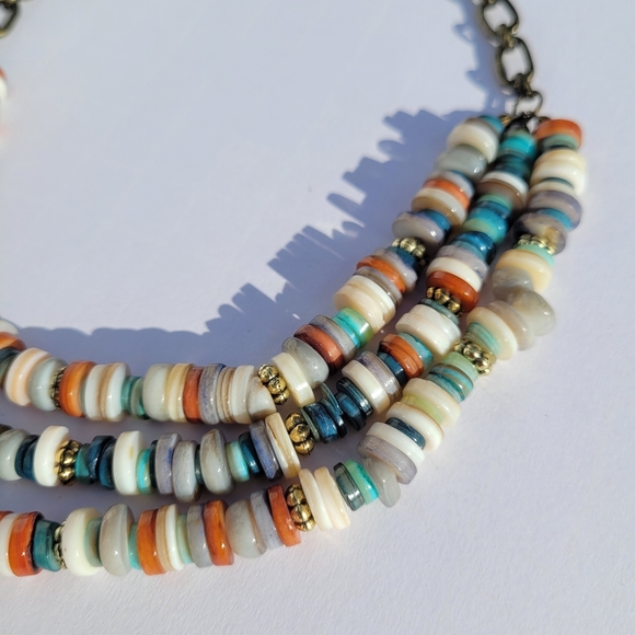 NWT Free People Riptide Shell Necklace - Picture 4 of 6